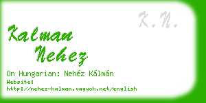 kalman nehez business card