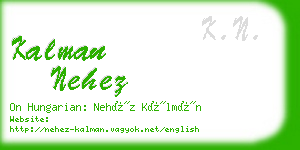 kalman nehez business card